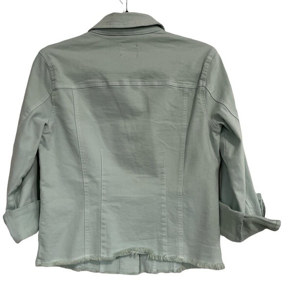 Nic + Zoe Super Stretch Denim Jacket with Raw Hem Size Small - Picture 2 of 8